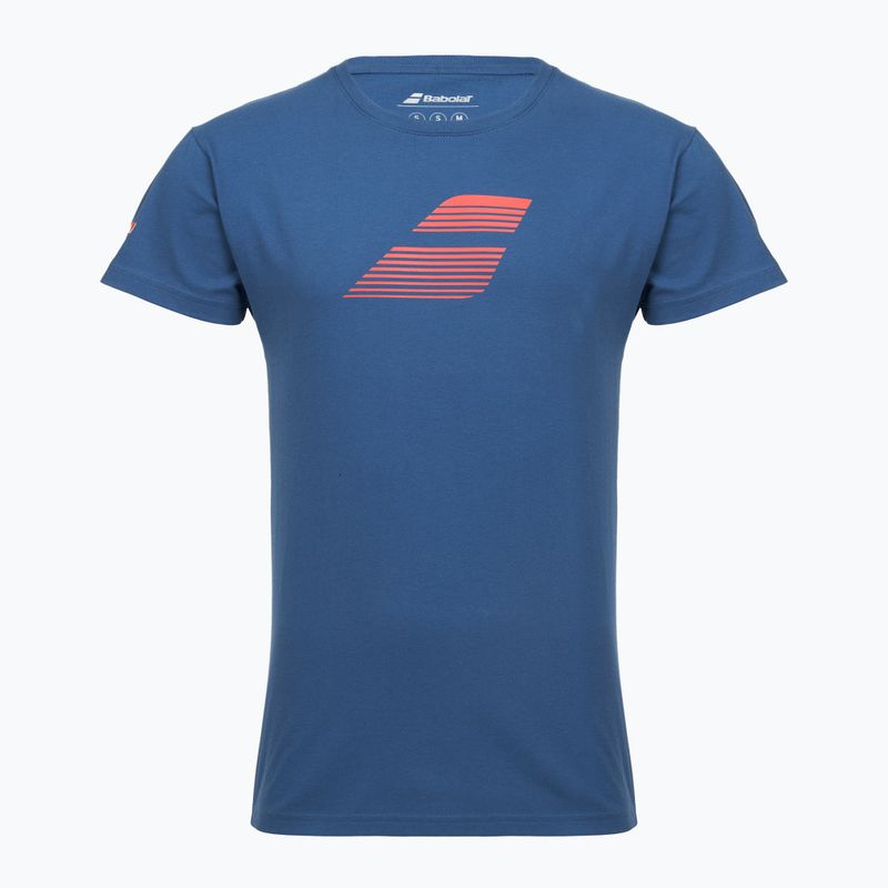 Мъжка тениска Babolat Exercise Big Flag dark blue