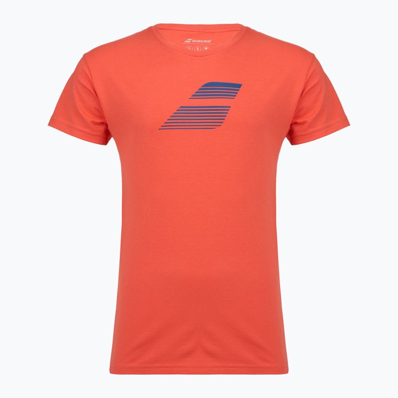 Мъжка тениска Babolat Exercise Big Flag hot coral