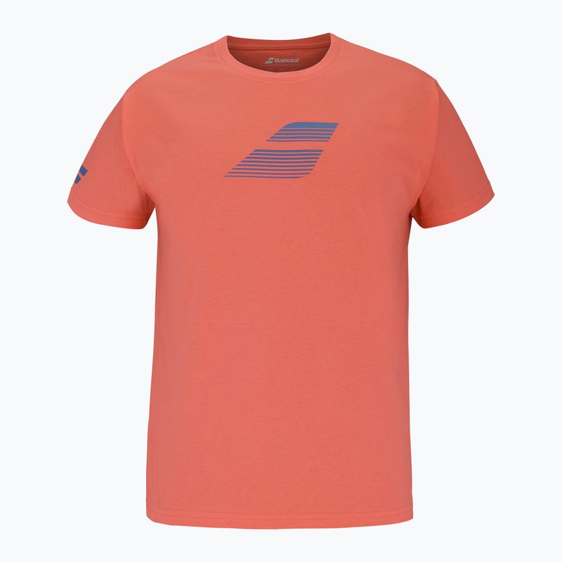 Мъжка тениска Babolat Exercise Big Flag hot coral
