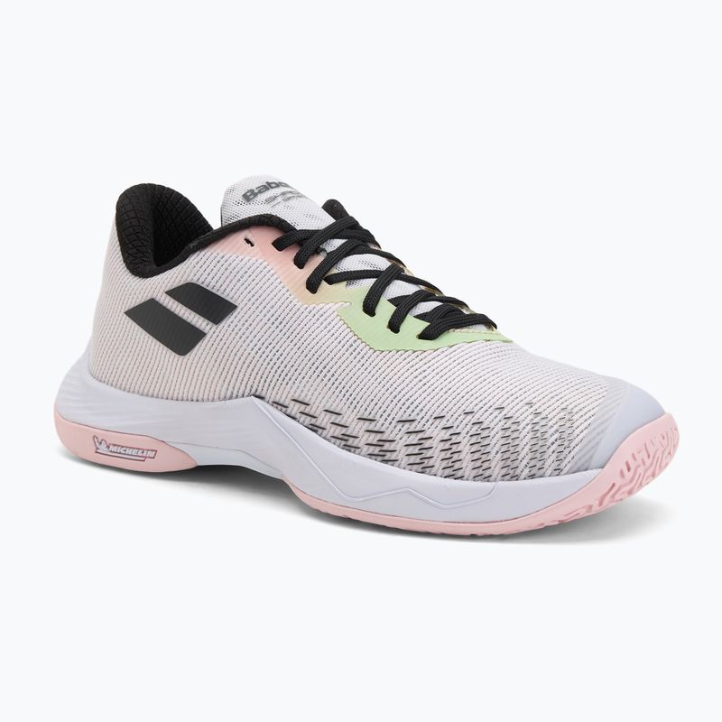 Обувки за бадминтон Babolat Shadow Spirit 2 W white/white
