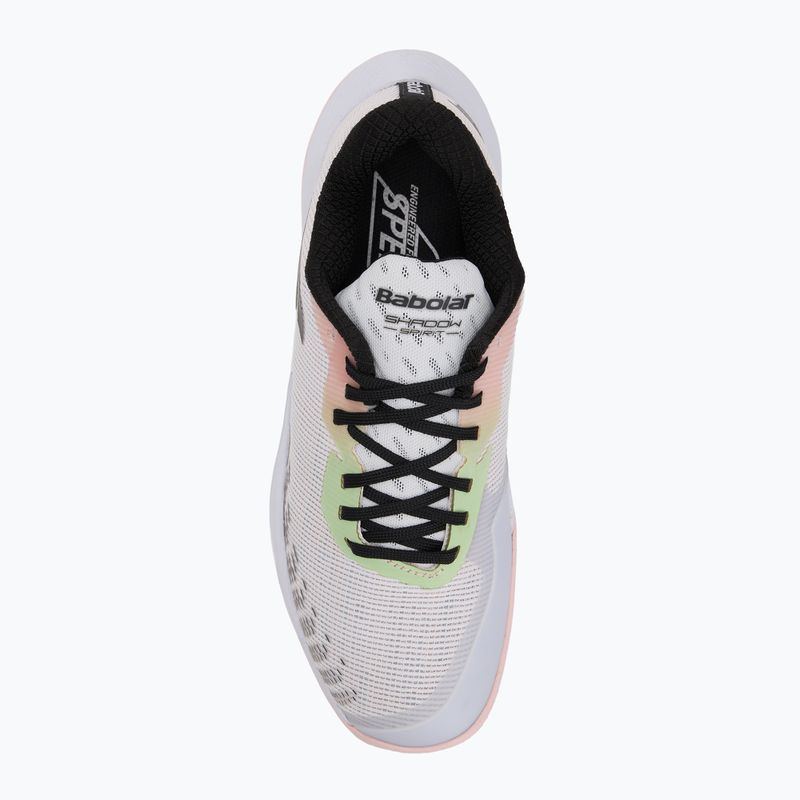 Обувки за бадминтон Babolat Shadow Spirit 2 W white/white 5
