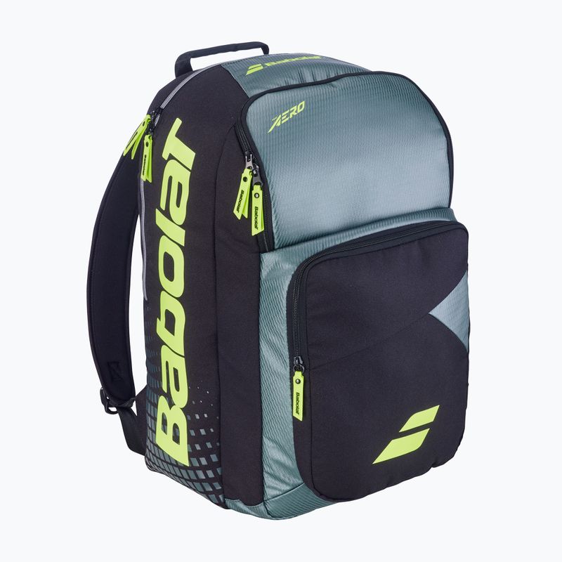 Раница за тенис Babolat Pure Aero 40 l metallic grey/black/fluo yellow