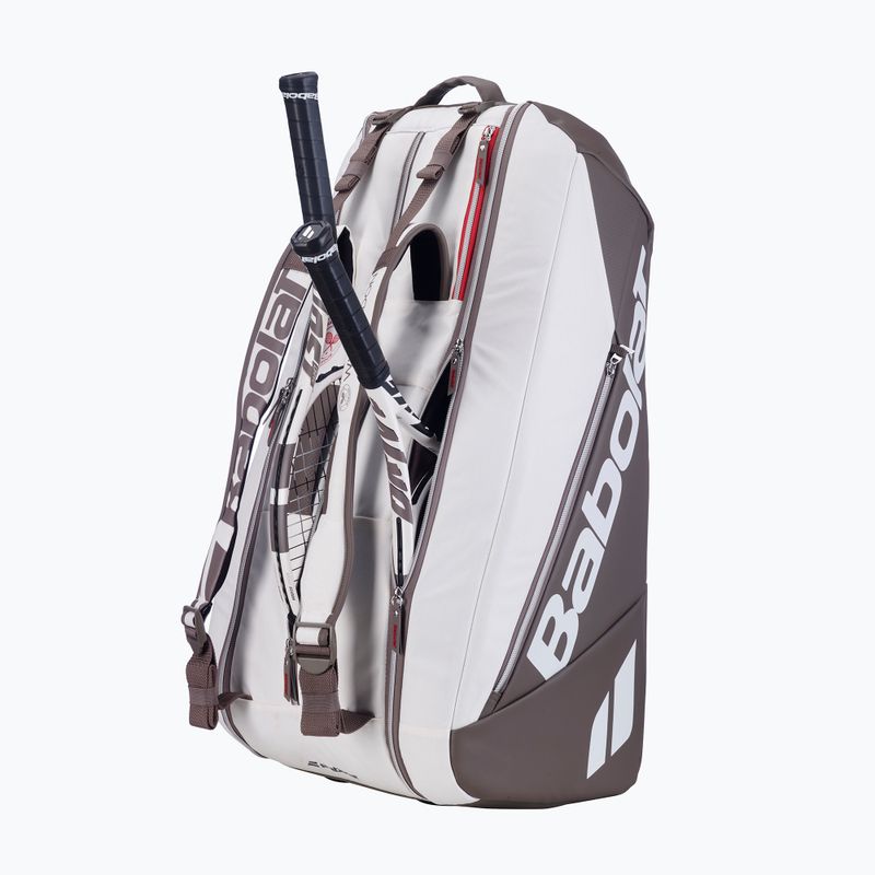Тенис чанта Babolat RH9 Pure Wimbledon 80 l white/dark beige 3