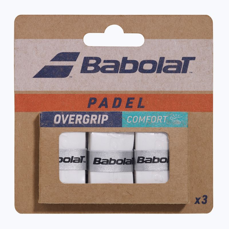 Грипове за падъл Babolat Comfort Padel 3 pack white 3