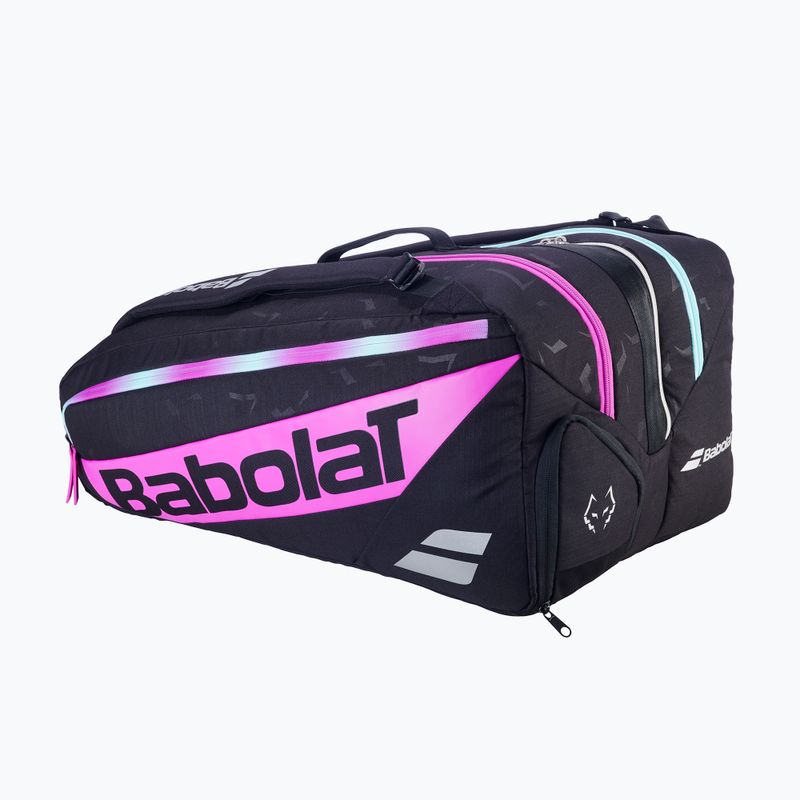 Чанта за падел Babolat RH Pro Padel Juan Lebron black/purple/light green 2