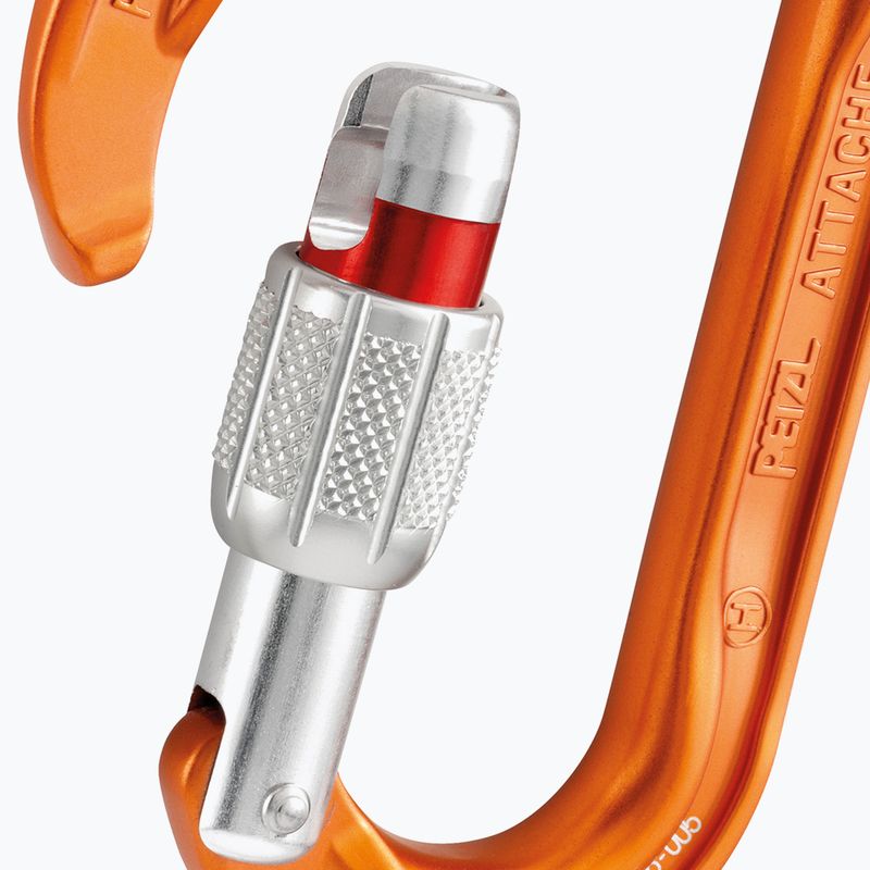 Карабинер Petzl Attache оранжев M38A SL 3