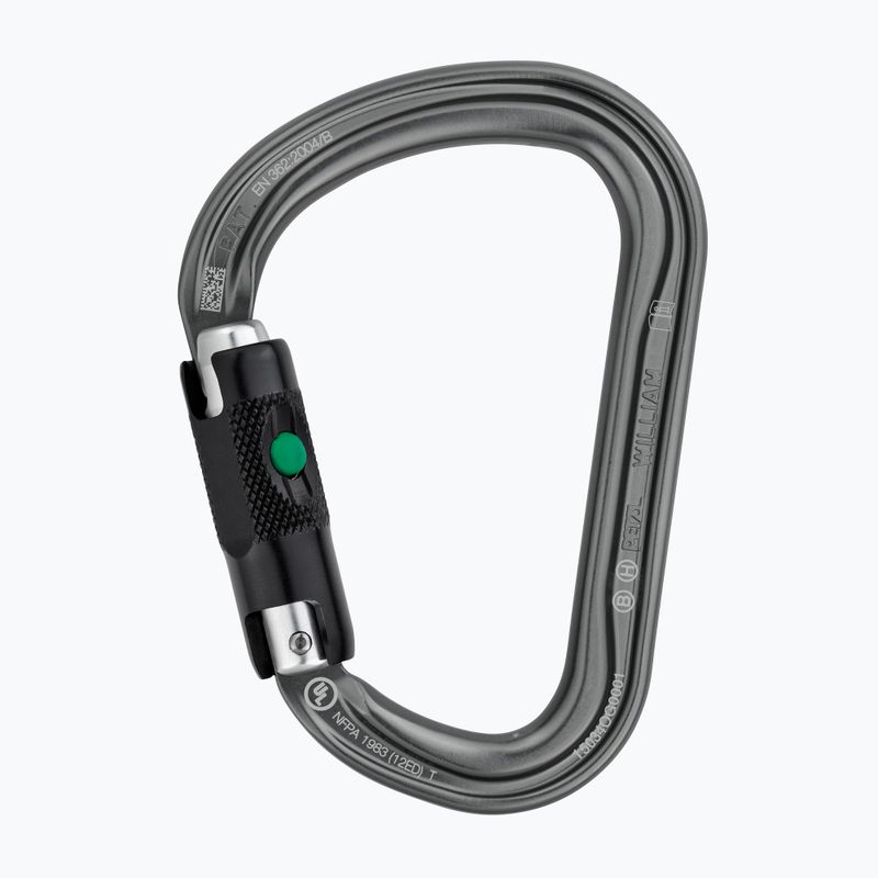 Катерачен карабинер Petzl William Ball-Lock графитен