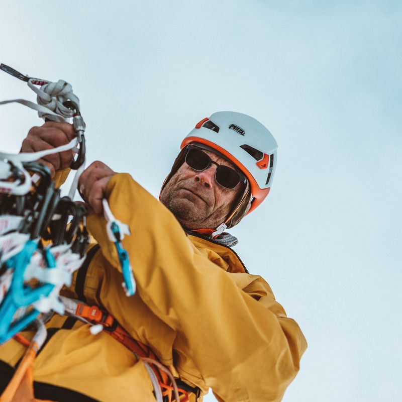 Каска за катерене Petzl Meteor бяло-оранжева A071AA02 13