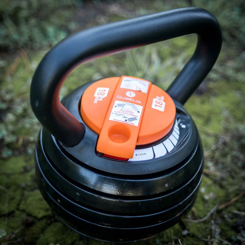 Регулируем кетълбел Sveltus 4-18 kg black/orange 3