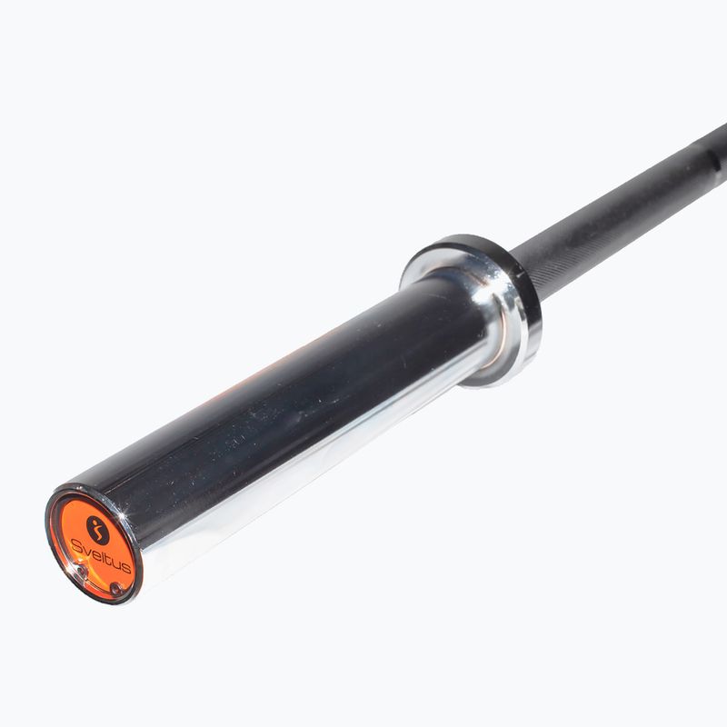 Прав лост за щанги Sveltus Training Bar + 2 Spring Collars 175 cm chrome 4