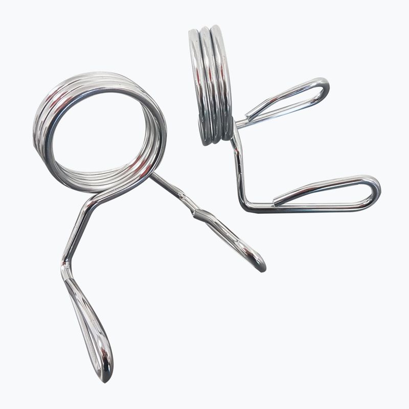 Прав лост за щанги Sveltus Training Bar + 2 Spring Collars 220 cm chrome 3