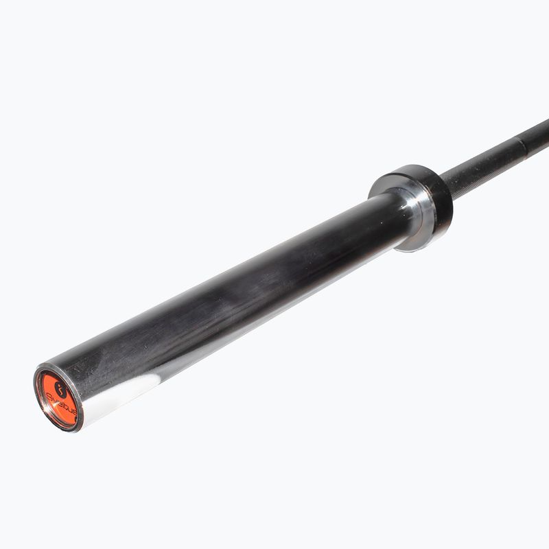 Прав лост за щанги Sveltus Training Bar + 2 Spring Collars 220 cm chrome 4