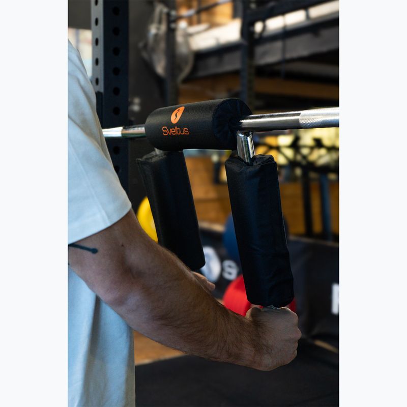 Олимпийска щанга за клек + 2 скоби Sveltus Safety Squat Bar chrome/black 5