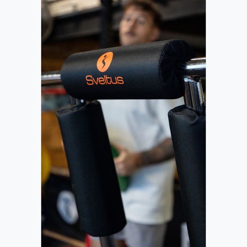 Олимпийска щанга за клек + 2 скоби Sveltus Safety Squat Bar chrome/black 6