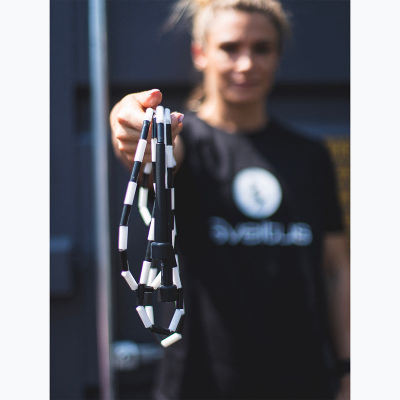 Въже за тренировка Sveltus Crossovers 213 cm black/white 2