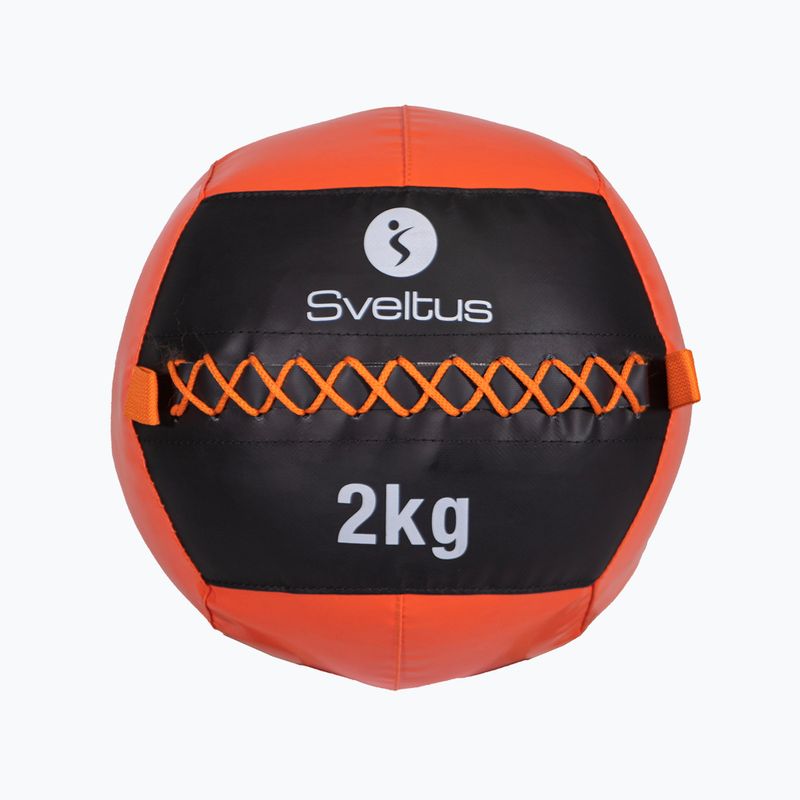 Медицинска топка Sveltus Wall Ball 2 kg black/red