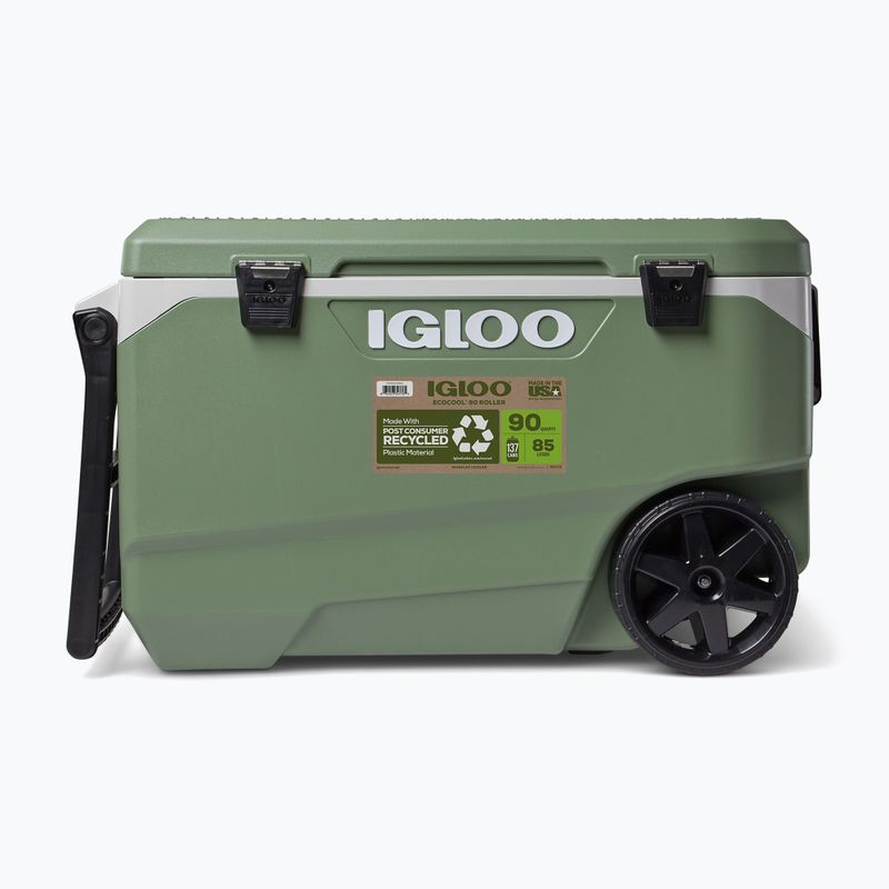 Туристически хладилник Igloo Ecocool Latitude 90 Qt Roller 85 l vintage green 2