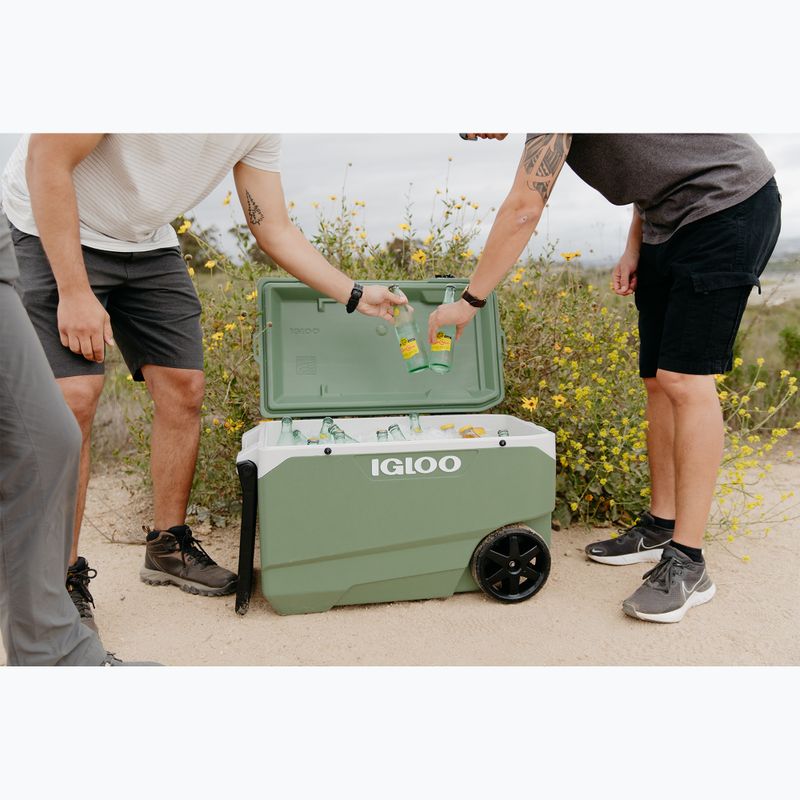 Туристически хладилник Igloo Ecocool Latitude 90 Qt Roller 85 l vintage green 11