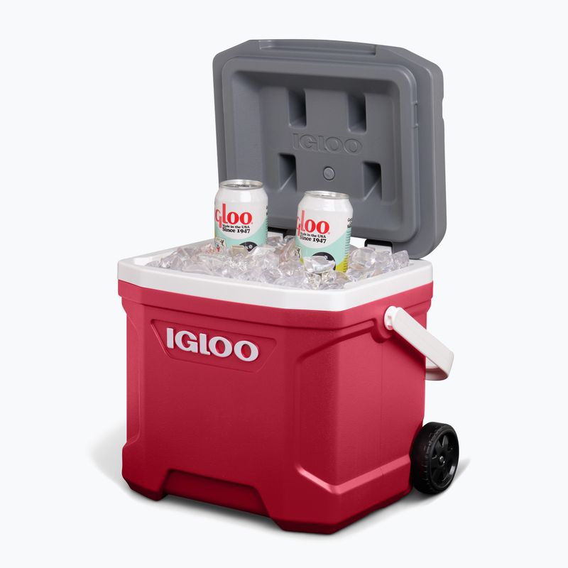 Туристически хладилник Igloo Latitude 16 Qt Roller 15 l industrial red/ meteorite 14