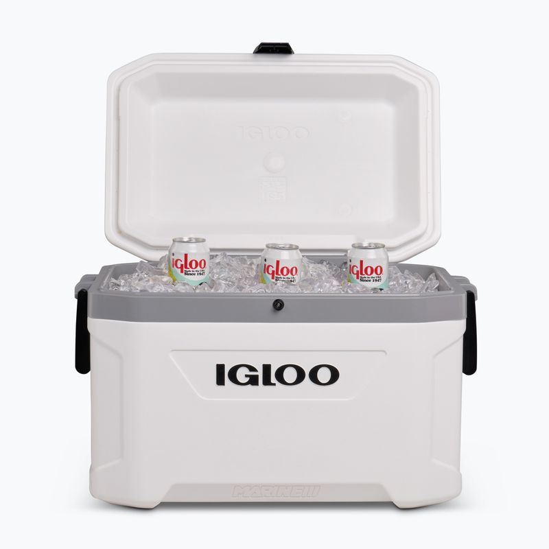 Хладилник за пътуване Igloo Latitude Marine Ultra 54 51 л бял/лунен пейзаж сив 10