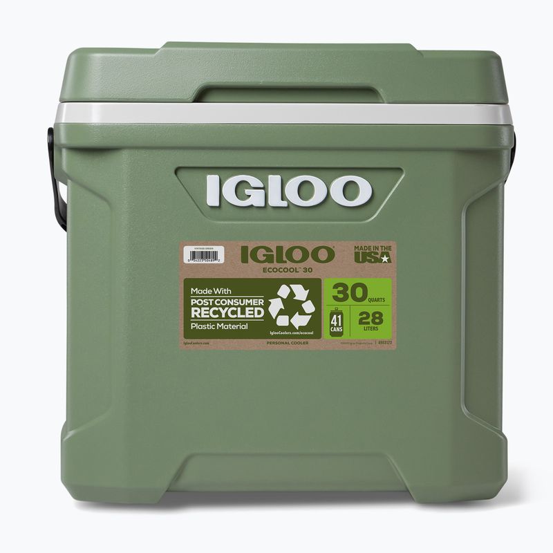 Туристически хладилник Igloo Ecocool Latitude 30 eco grey/vintage green/black 5