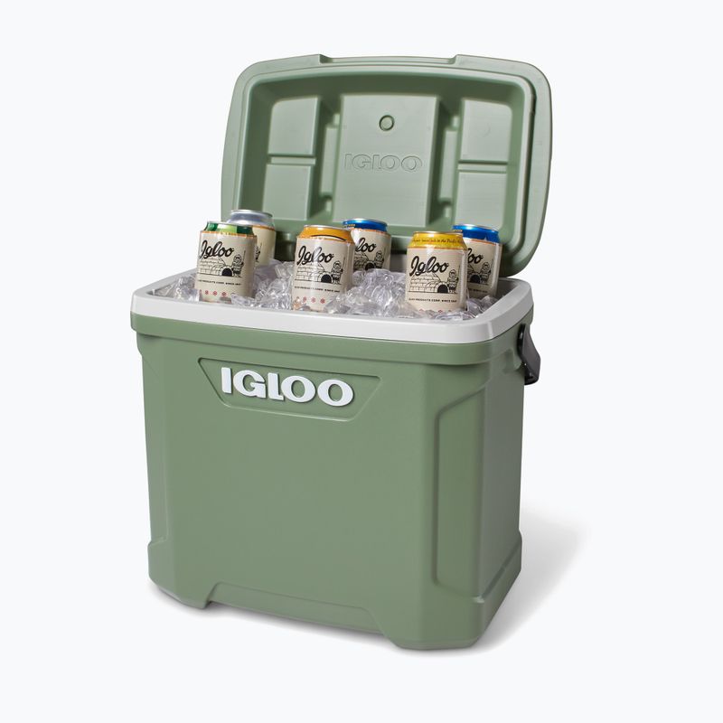 Туристически хладилник Igloo Ecocool Latitude 30 eco grey/vintage green/black 6