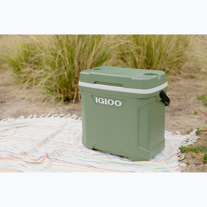 Туристически хладилник Igloo Ecocool Latitude 30 eco grey/vintage green/black 7