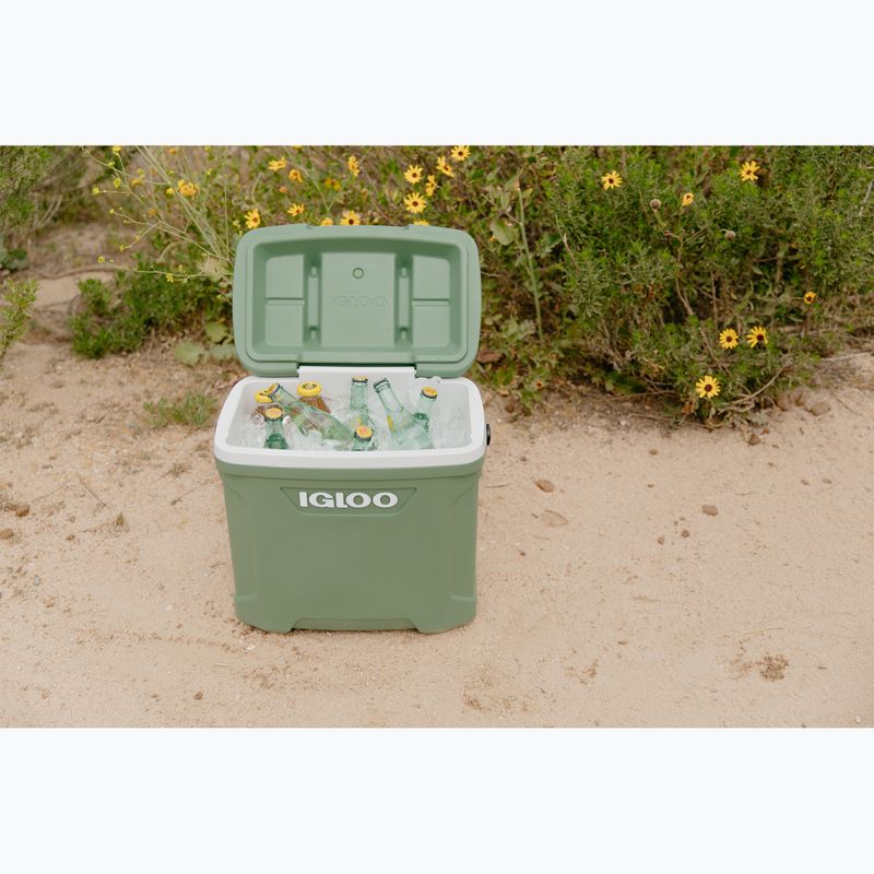 Туристически хладилник Igloo Ecocool Latitude 30 eco grey/vintage green/black 8
