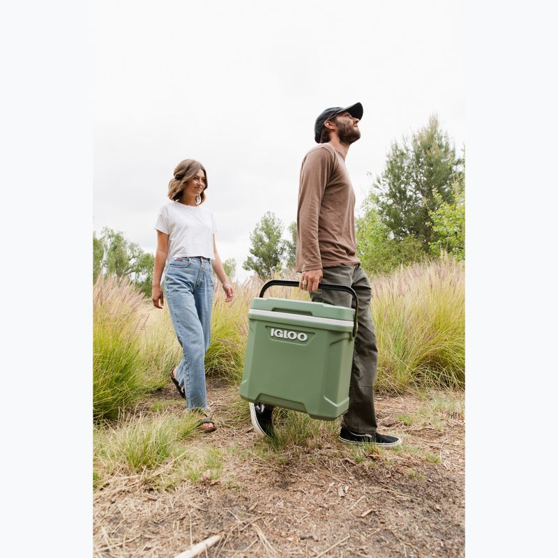 Туристически хладилник Igloo Ecocool Latitude 30 eco grey/vintage green/black 9