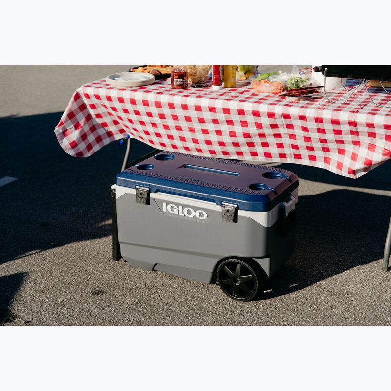 Туристически хладилник Igloo Maxcold Latitude 90 Qt Roller 85 l carbonite/aegean sea 10