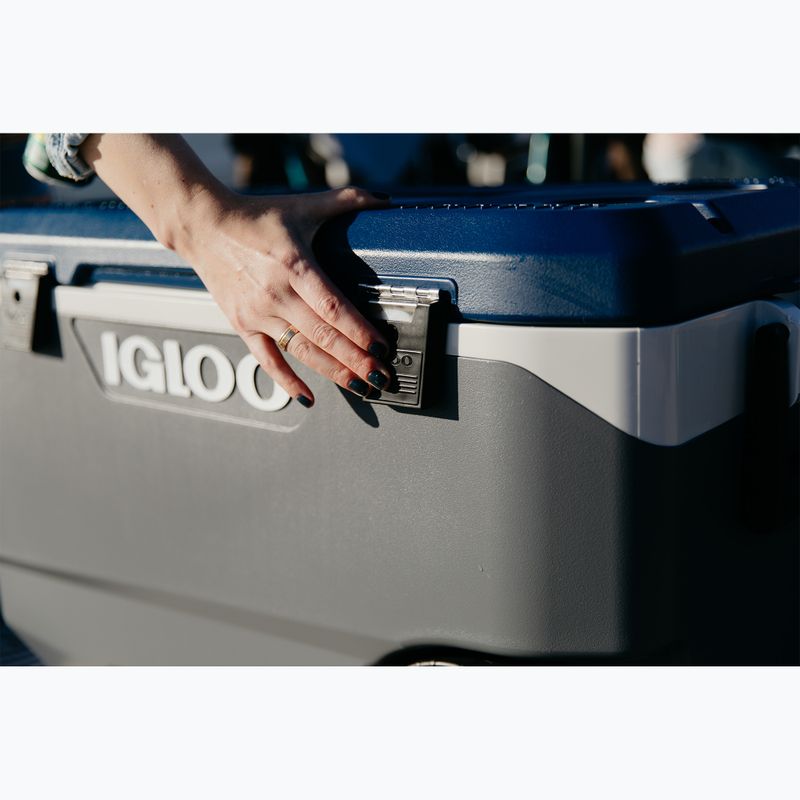 Туристически хладилник Igloo Maxcold Latitude 90 Qt Roller 85 l carbonite/aegean sea 14