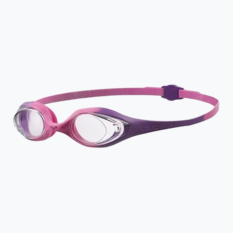 Детски очила за плуване arena Spider violet / clear / pink