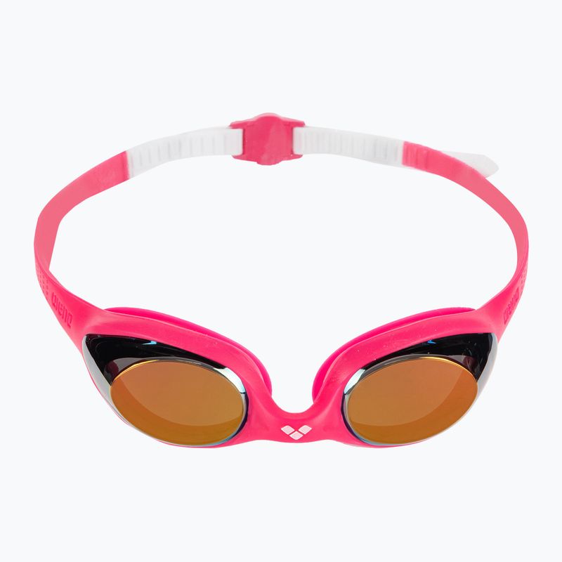 Детски очила за плуване arena Spider JR Mirror white/pink/fuchsia 2