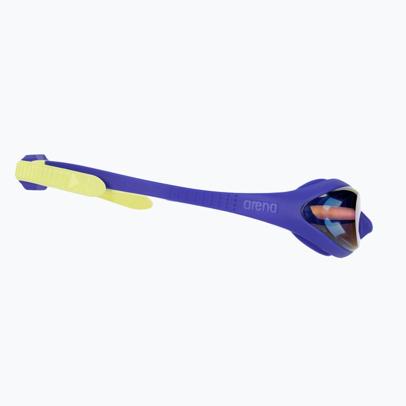 Детски очила за плуване arena Spider JR Mirror blue/blue/yellow 3