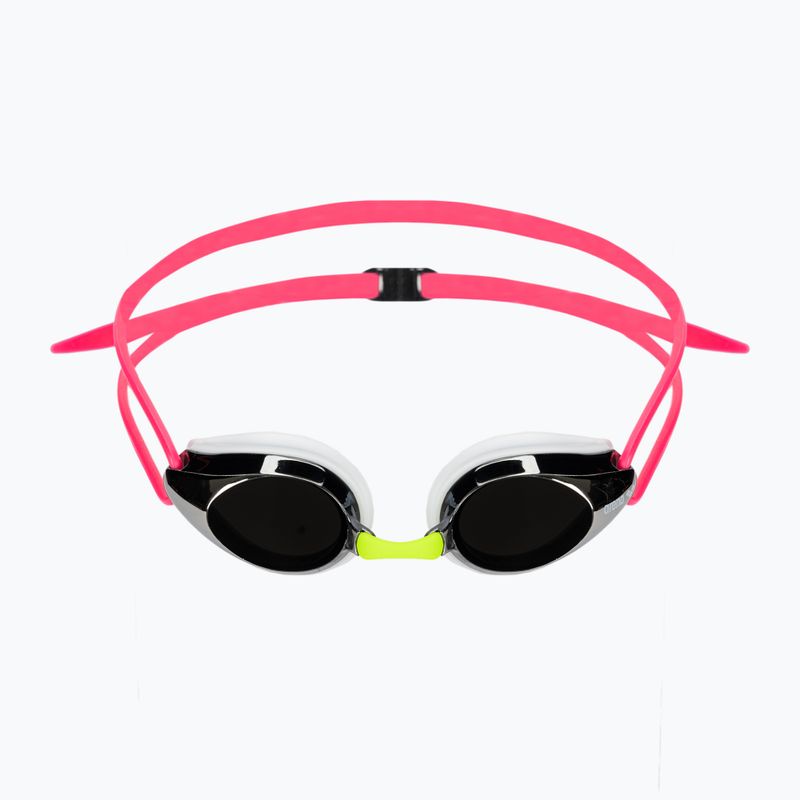Детски очила за плуване arena Tracks JR Mirror silver/white/fuchsia 2