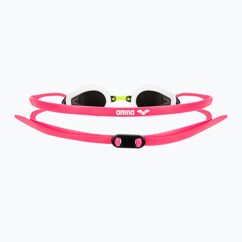 Детски очила за плуване arena Tracks JR Mirror silver/white/fuchsia 5