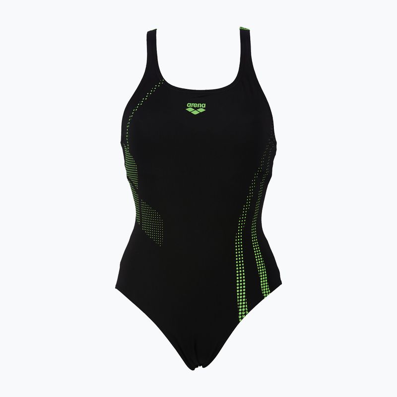 Дамски бански костюм от една част arena Shadow One Piece black/green 000088/506 4