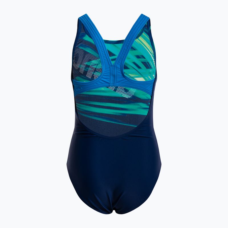 Детски бански костюм от една част arena Phenix One Piece navy blue 000104/708 2