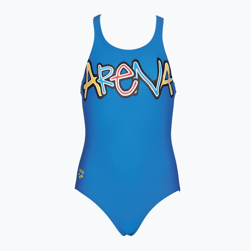 Детски бански костюм от една част arena Sparkle One Piece L син 000109 4