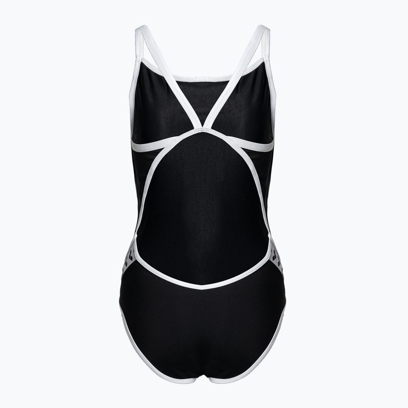 Дамски бански от една част arena Team Stripe Super Fly Back One Piece black 001195/501 2