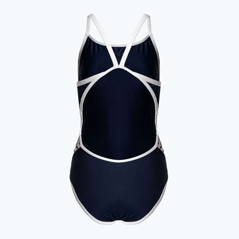 Дамски бански костюм от една част arena Team Stripe Super Fly Back One Piece тъмносин 001195/701 2