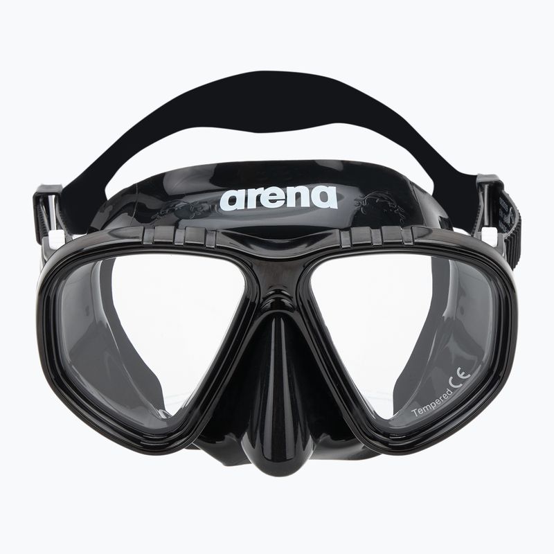Детски комплект за гмуркане Arena Premium Jr черен/прозрачен/черен 3