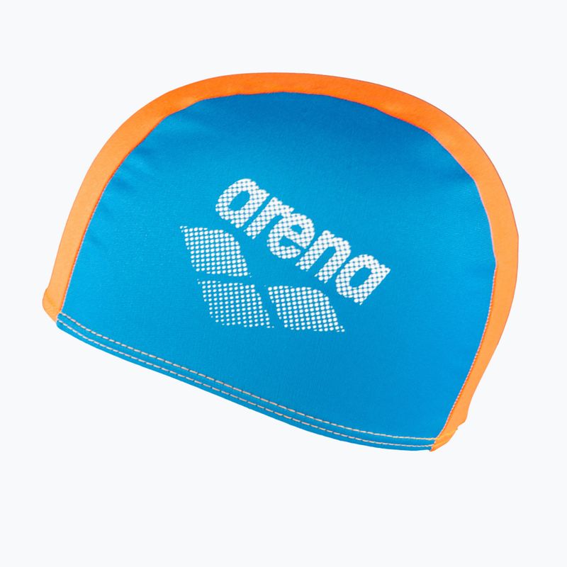 Детска шапка за плуване arena Polyester II Jr blue/orange 2
