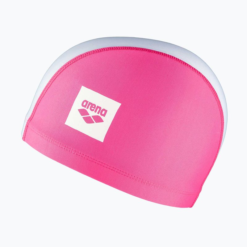 Детска шапка за плуване Arena Unix II Jr розова/бяла 2