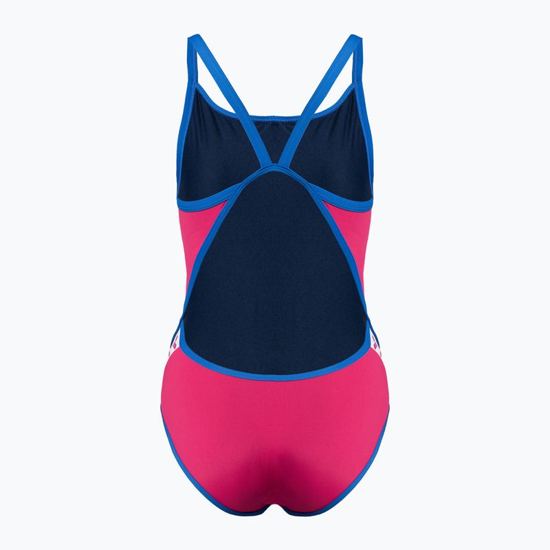 Дамски бански от една част arena Team Stripe Super Fly Back One Piece pink 001195/970 2
