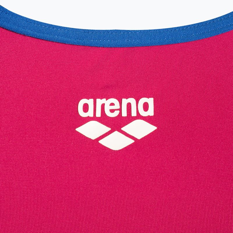 Дамски бански от една част arena Team Stripe Super Fly Back One Piece pink 001195/970 3