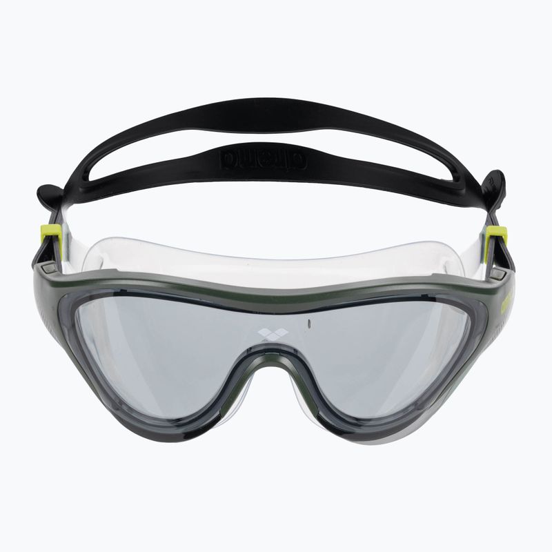 Маска за плуване The One Mask smoke/deep green/black 2