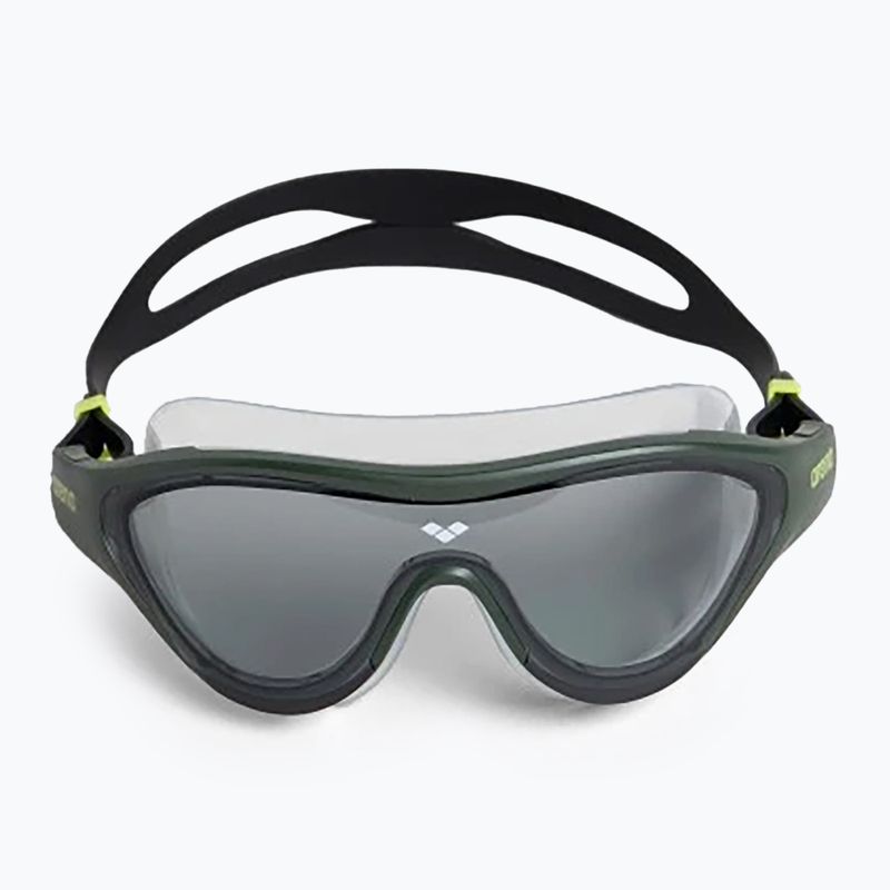 Маска за плуване The One Mask smoke/deep green/black 6