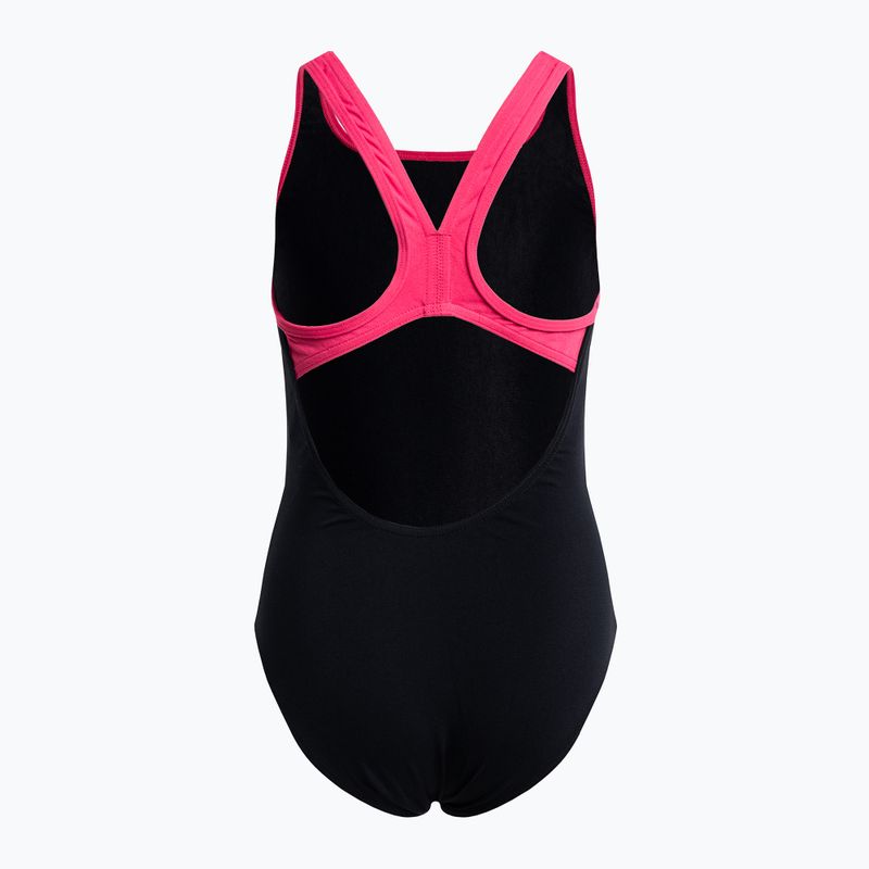 Arena Biglogo Swim Pro Back One Piece Детски бански костюм Black 001332/595 2