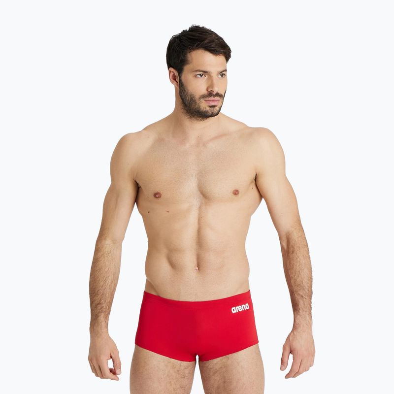 Мъжки боксерки за плуване Arena Team Swim Low Waist Short Solid red 004775/450 4